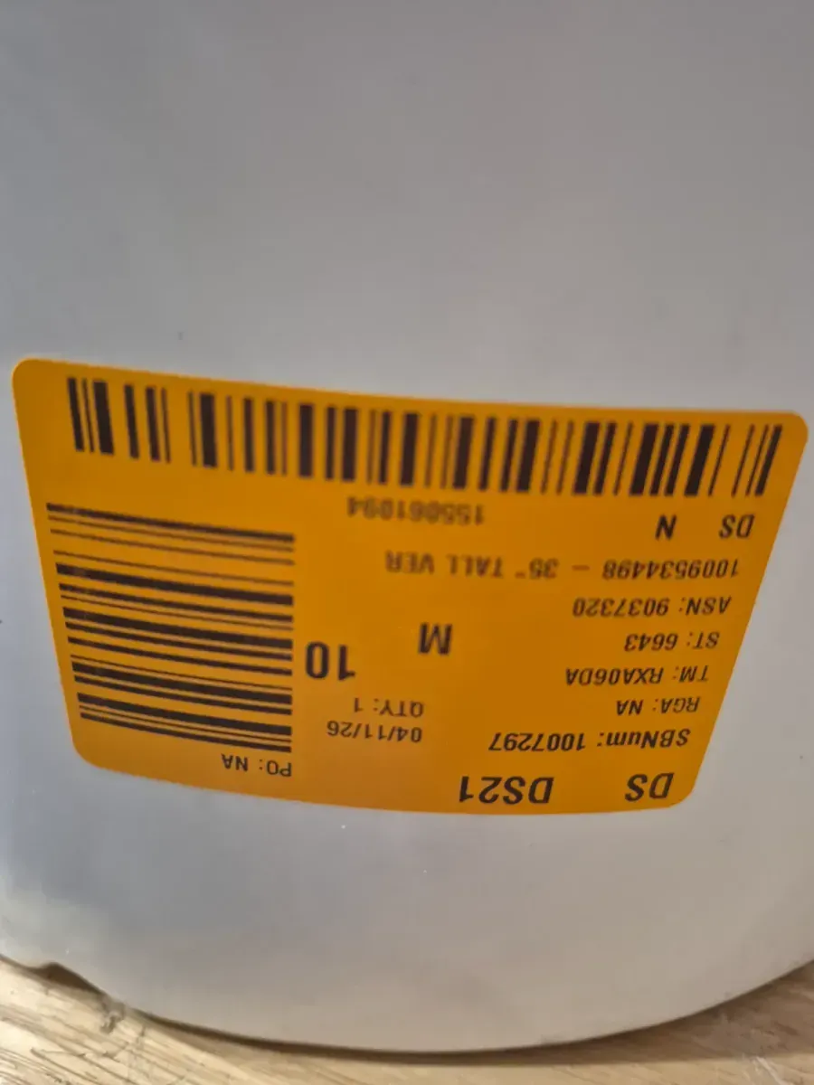 35 in. Tall White Verona Plastic Planter - image 2