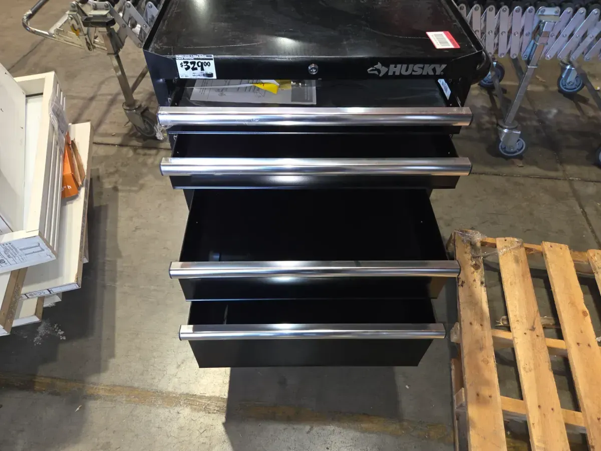 Tool Storage 27 in. W x 18 in. D 5-Drawer Gloss Black Rolling Tool Cabinet - image 6