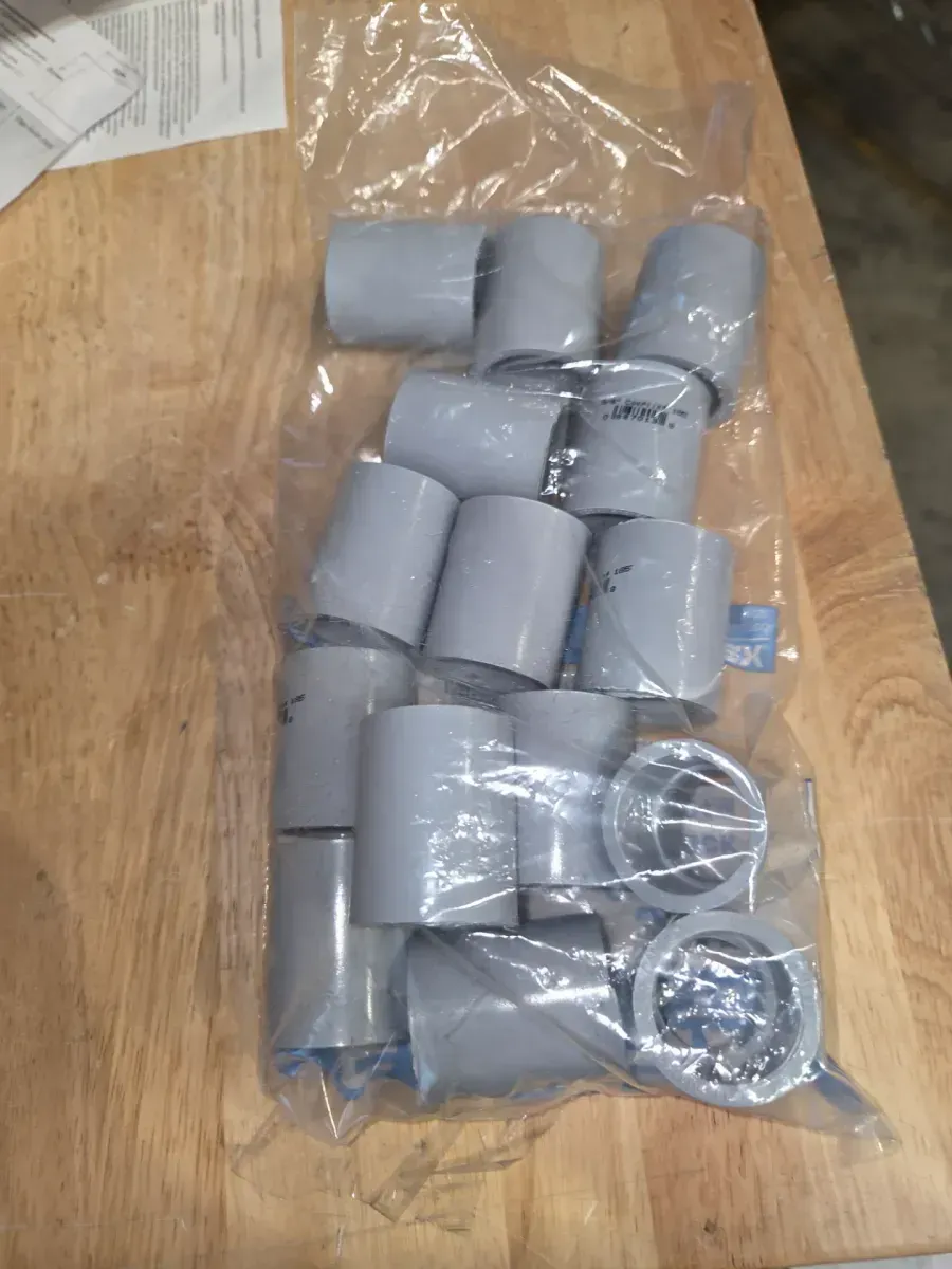  ***pack of 8***3/4 in. Schedule 40-Standard Center Stop PVC Coupling, (15-Pack) - image 2