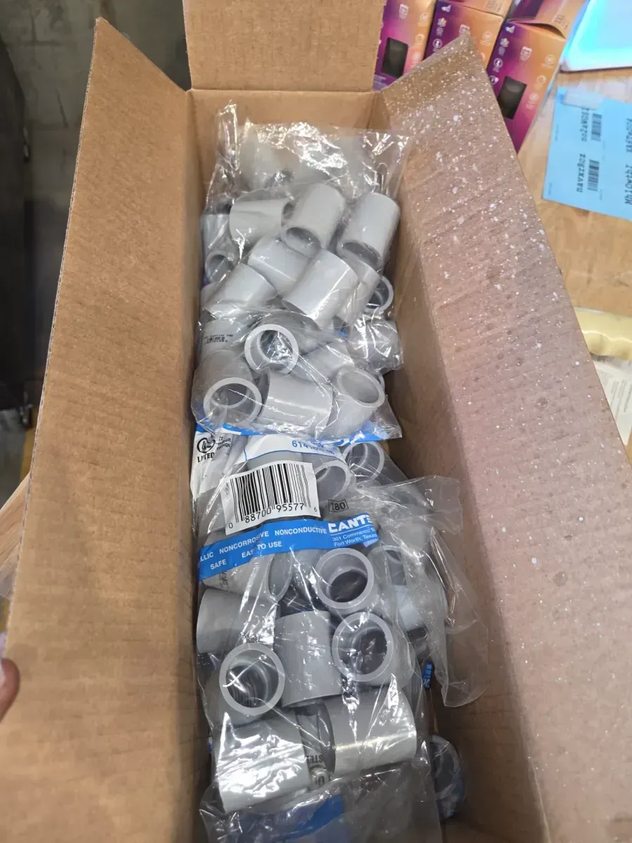  ***pack of 8***3/4 in. Schedule 40-Standard Center Stop PVC Coupling, (15-Pack) - image 3