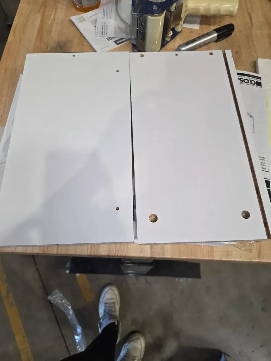 Selectives 10 in. H x 15 in. W White Wood Drawer with Silver Handle - image 2