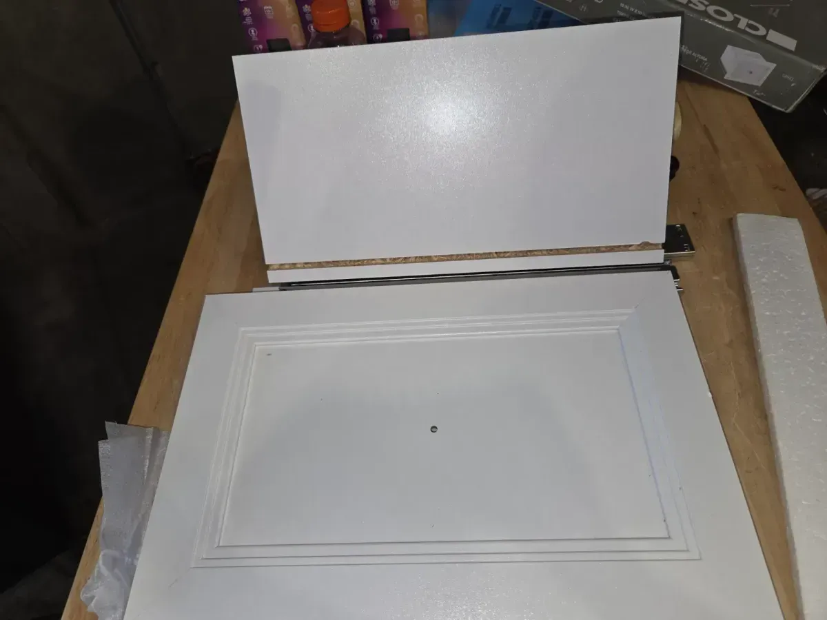 Selectives 10 in. H x 15 in. W White Wood Drawer with Silver Handle - image 3