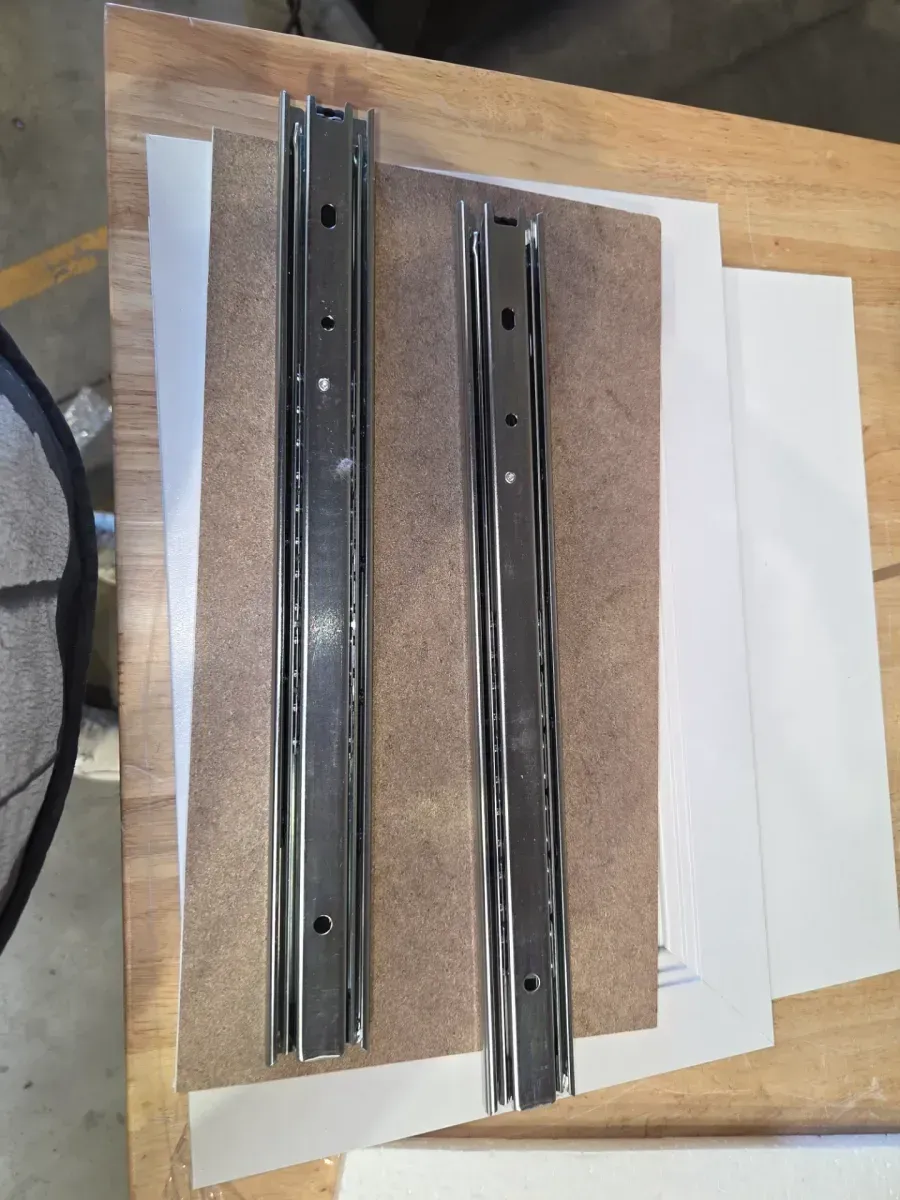 Selectives 10 in. H x 15 in. W White Wood Drawer with Silver Handle - image 4