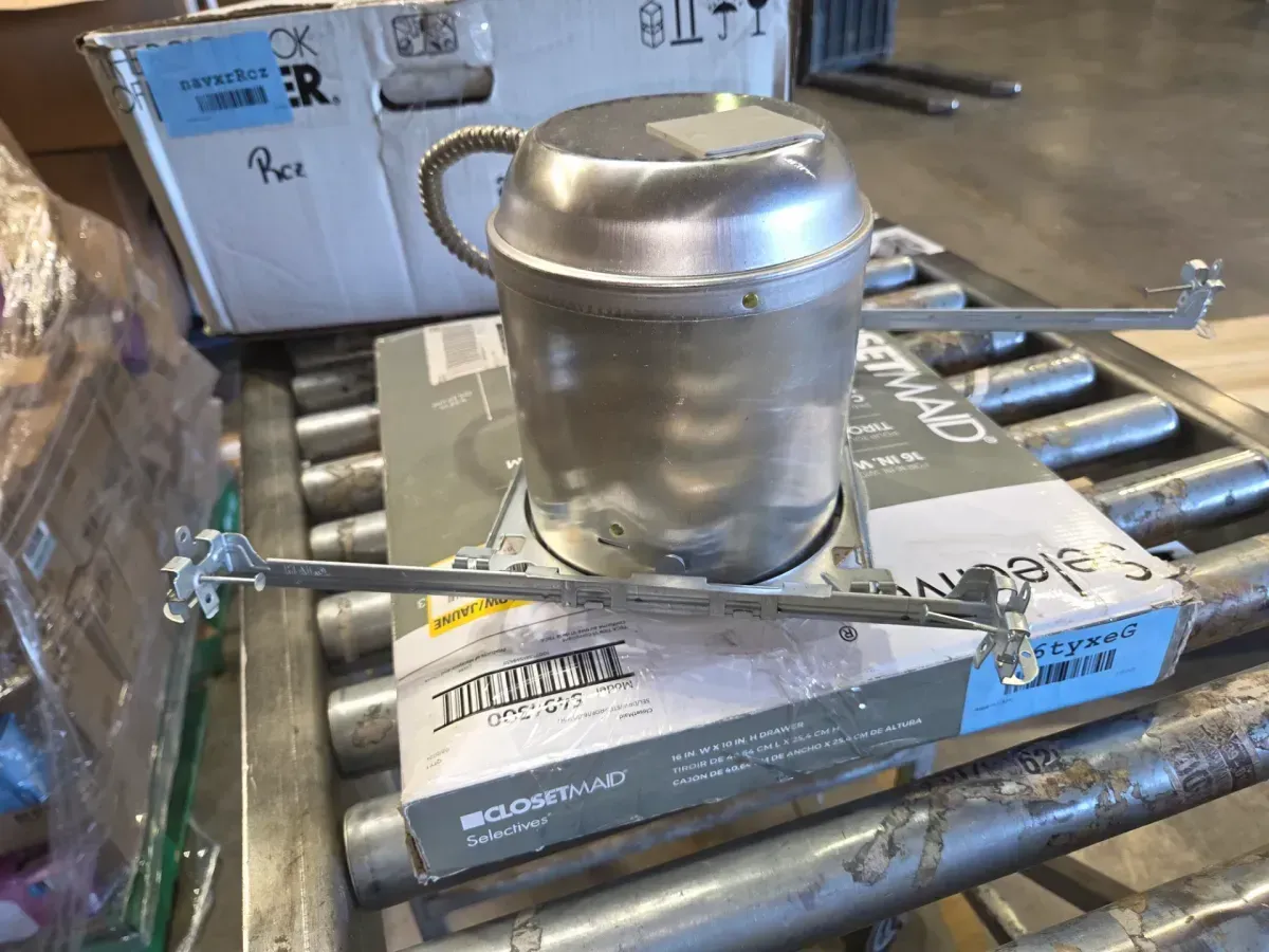 H7 6 in. Aluminum Recessed Lighting Housing for New Construction Ceiling, Insulation Contact, Air-Tite (6-Pack) - image 2