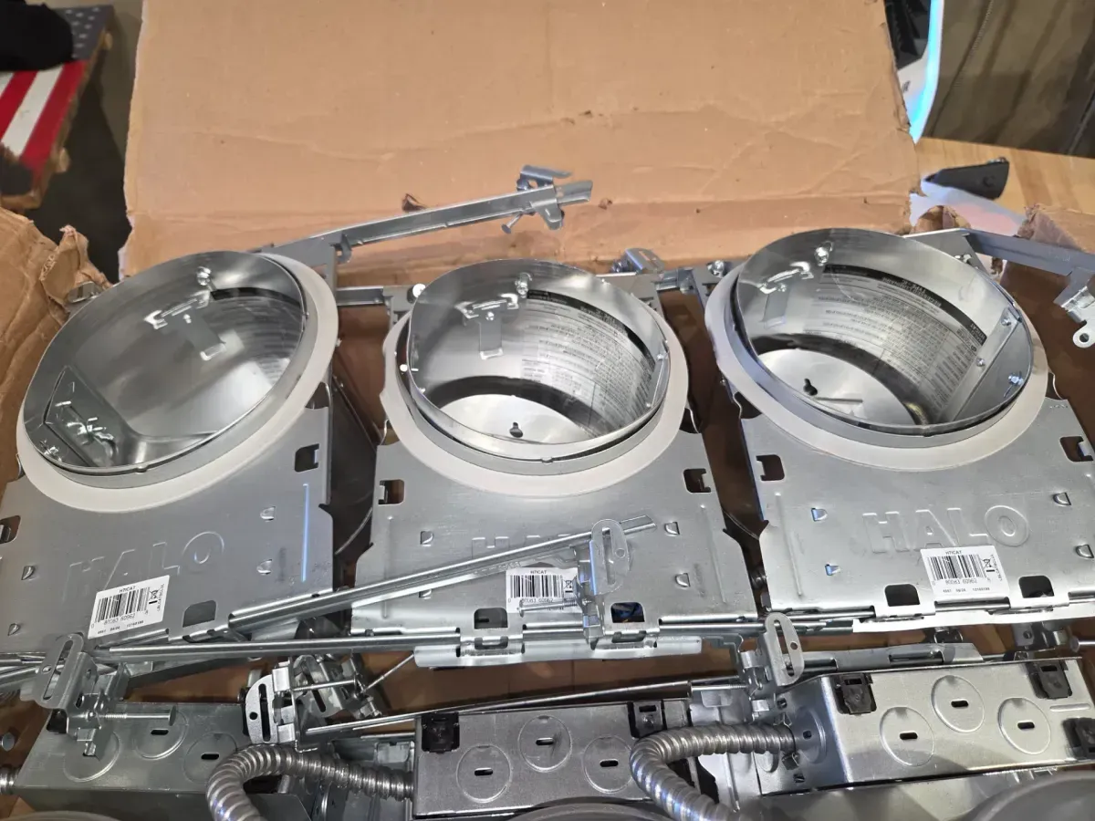 H7 6 in. Aluminum Recessed Lighting Housing for New Construction Ceiling, Insulation Contact, Air-Tite (6-Pack) - image 4