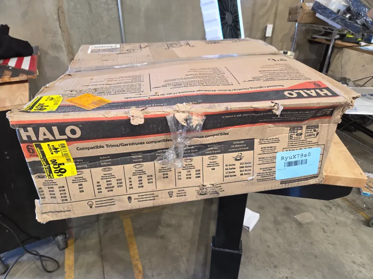 H7 6 in. Aluminum Recessed Lighting Housing for New Construction Ceiling, Insulation Contact, Air-Tite (6-Pack) - image 6