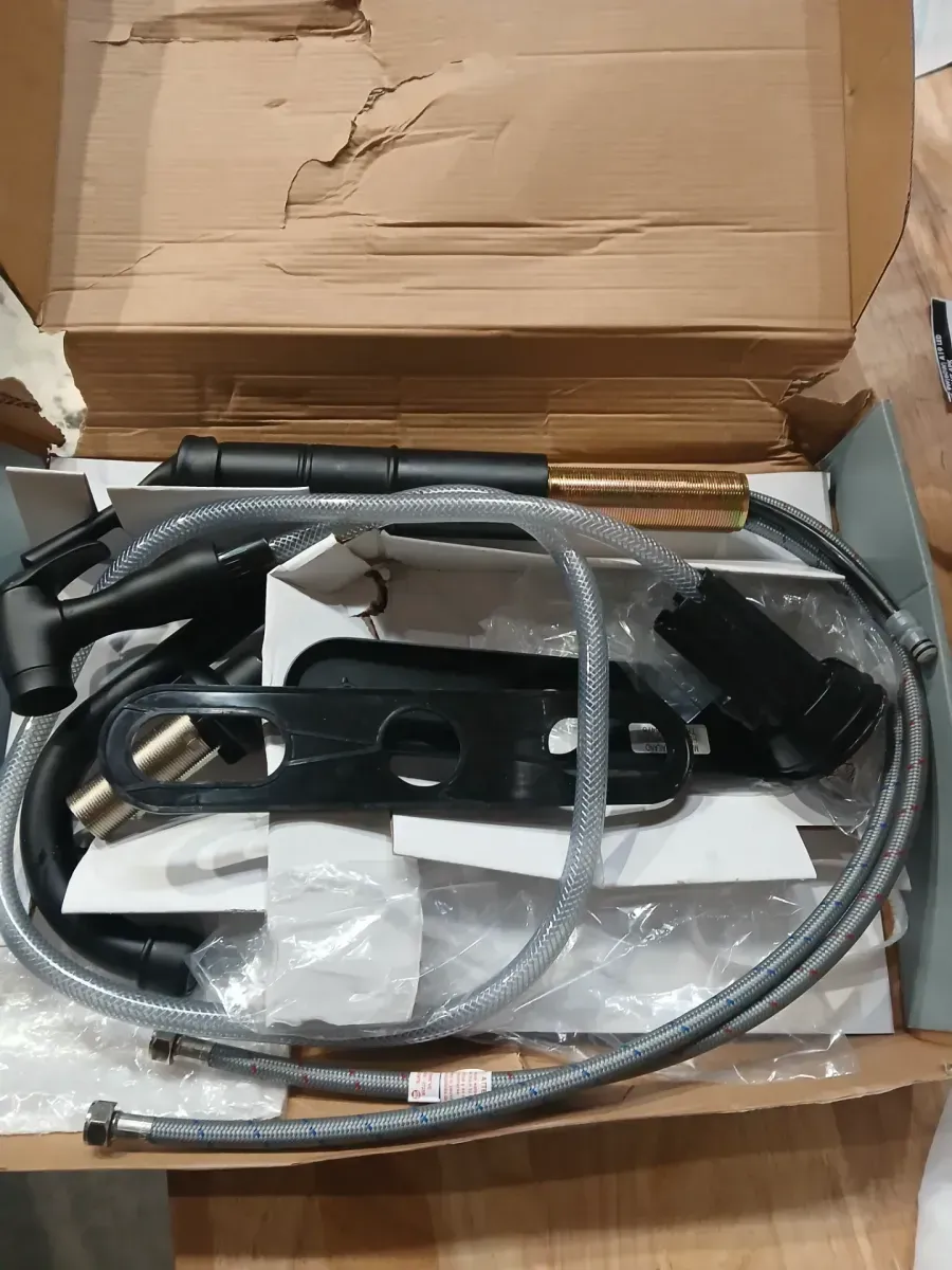 Barnhart Single-Handle Kitchen Faucet with Side Sprayer in Matte Black - image 3