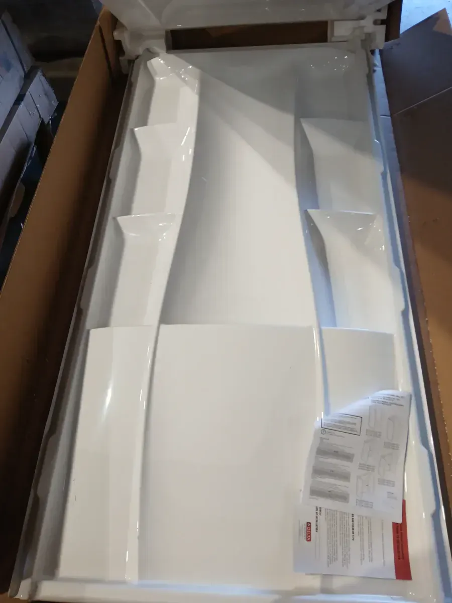 There are 8 pieces of bathroom floor and wall tile; they are in very good condition. - image 6