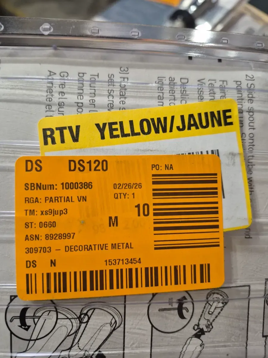 Decorative Metal Diverter Tub Spout in Chrome - image 2