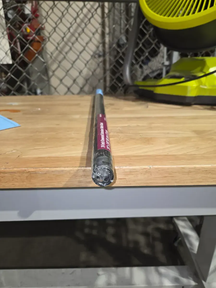 24 in. Matte Black Ceiling Fan Extension Downrod for 12 ft. Ceilings - image 3