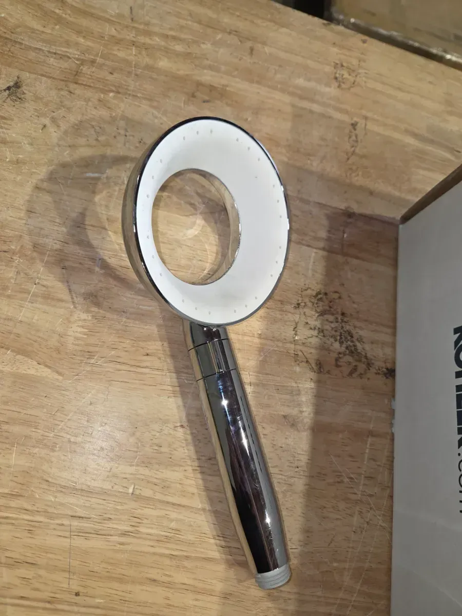 Statement VES 1-Spray Patterns with 1.5 GPM 6 in. Wall Mount Handheld Shower Head in Polished Chrome - image 2