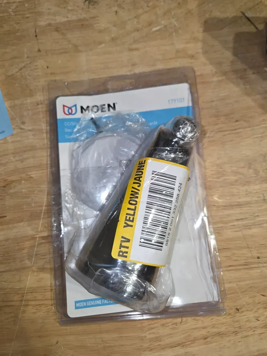 Decorative Metal Diverter Tub Spout in Chrome - image 3