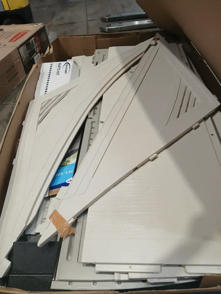 Vista 7 ft. W x 7 ft. D Plastic Resin Storage Shed with Floor (50 sq. ft.) in Colonnade (Beige) - image 3