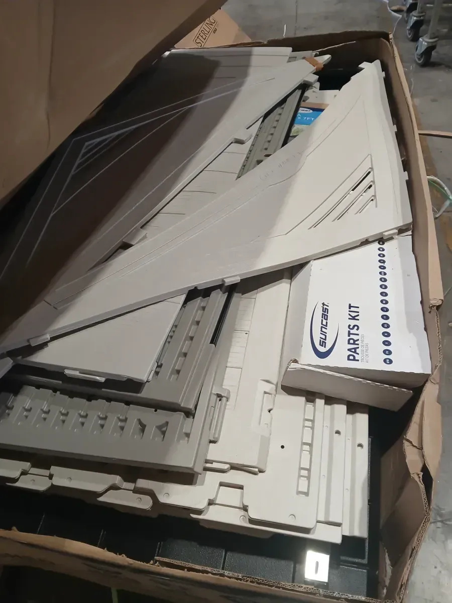 Vista 7 ft. W x 7 ft. D Plastic Resin Storage Shed with Floor (50 sq. ft.) in Colonnade (Beige) - image 4