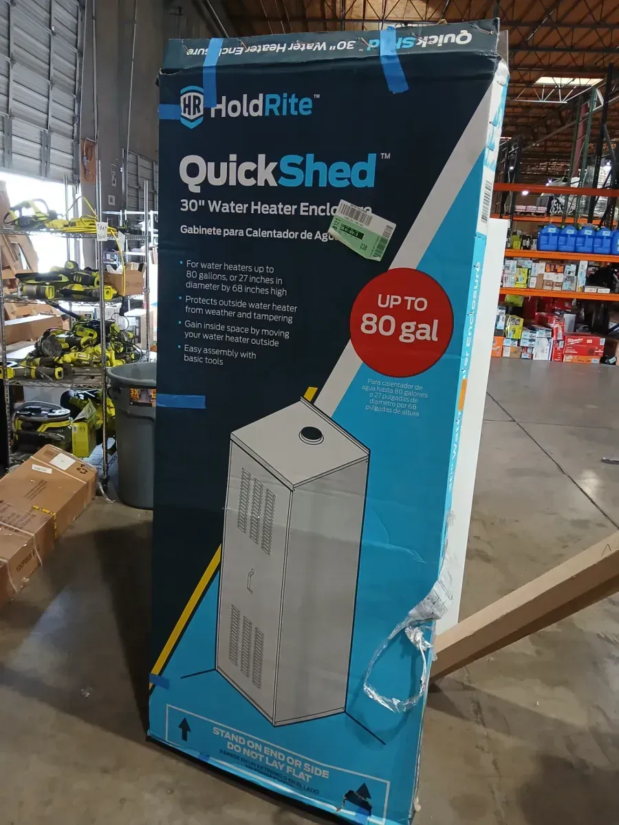 30 in. Galvanized Steel Water Heater Enclosure - image 1