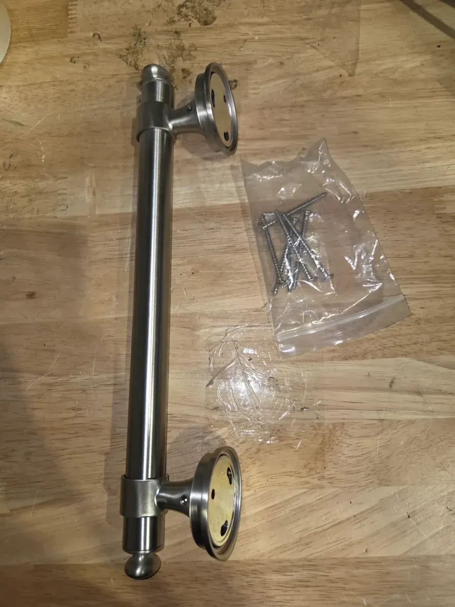 Carmichael 9 in. Grab Bar in Vibrant Brushed Nickel - image 3