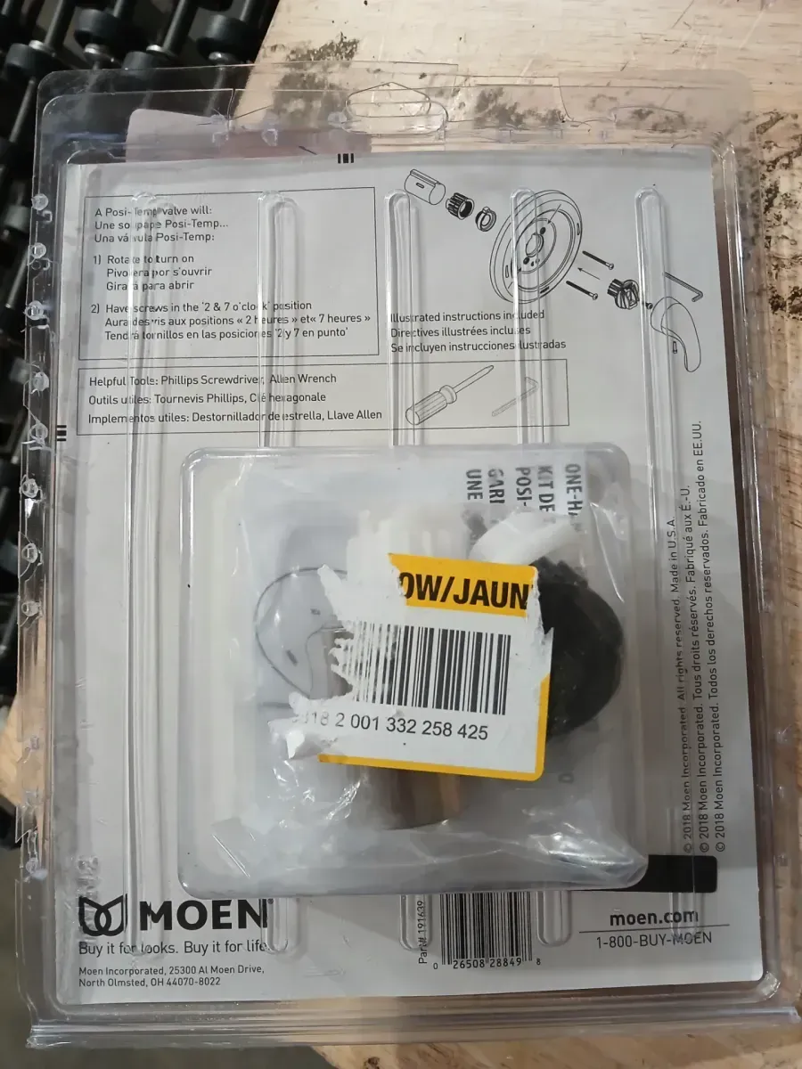 Moen Posi-Temp Tub Shower Valve Trim Kit Chrome 181119 - image 4