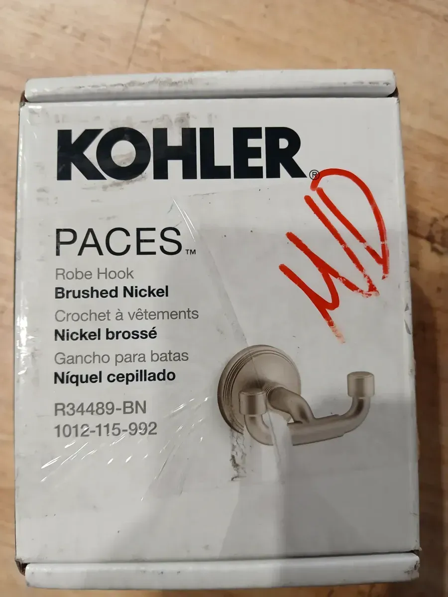 Paces 8 in. Widespread Faucet, Towel Ring, Toilet Paper Holder, Robe Hook and Tub/Shower Faucet Set in Brushed Nickel - image 4