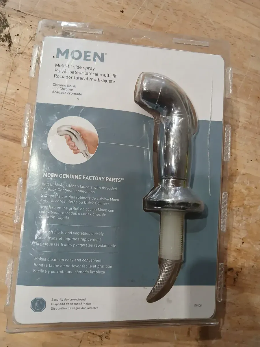 Universal Kitchen Faucet Side Spray in Chrome - image 3