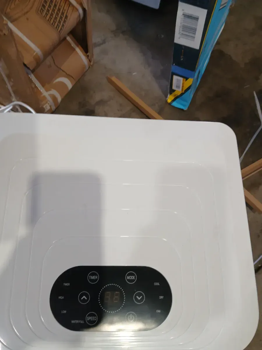 6,000 (DOE) BTU Portable Air Conditioner Cools 400 Sq. Ft. with Dehumidifier and Fan in White - image 4