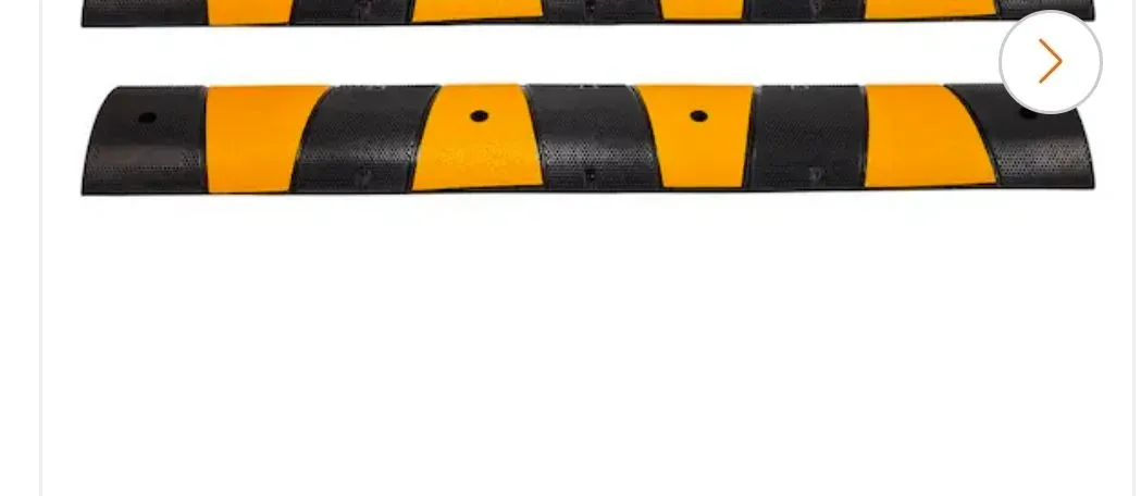 6 ft. Rubber Speed Bump 2-Channel Garage Speed Bump - image 1