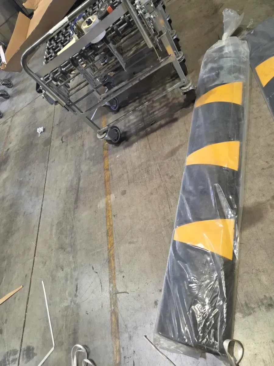 6 ft. Rubber Speed Bump 2-Channel Garage Speed Bump - image 1