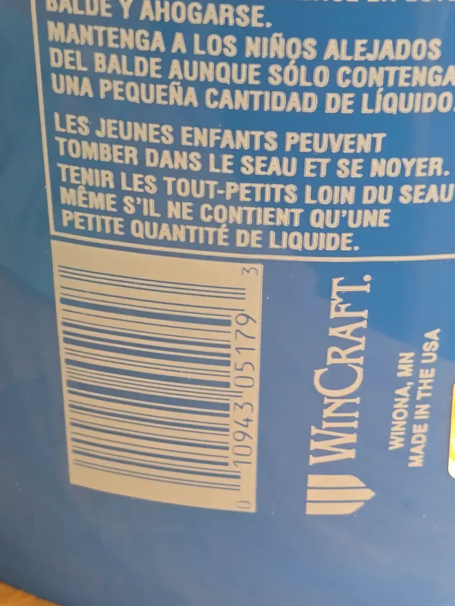 *** Pack of 5 *** 5 Gal. Chargers NFL Bucket - image 2