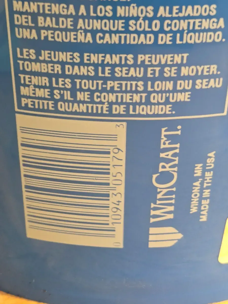 *** Pack of 5 *** 5 Gal. Chargers NFL Bucket - image 3