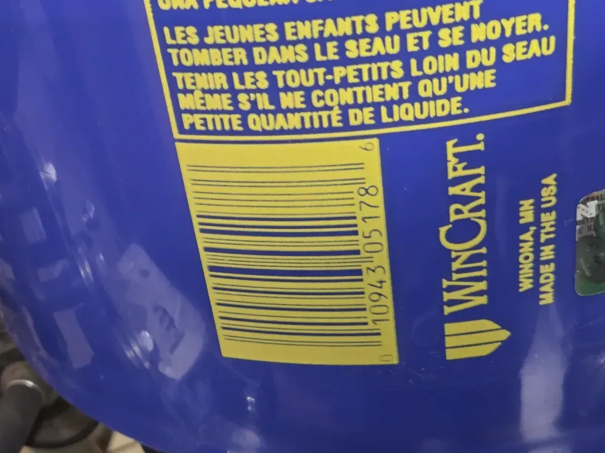 *** Pack of 5 *** 5 Gal. Rams NFL Bucket - image 2