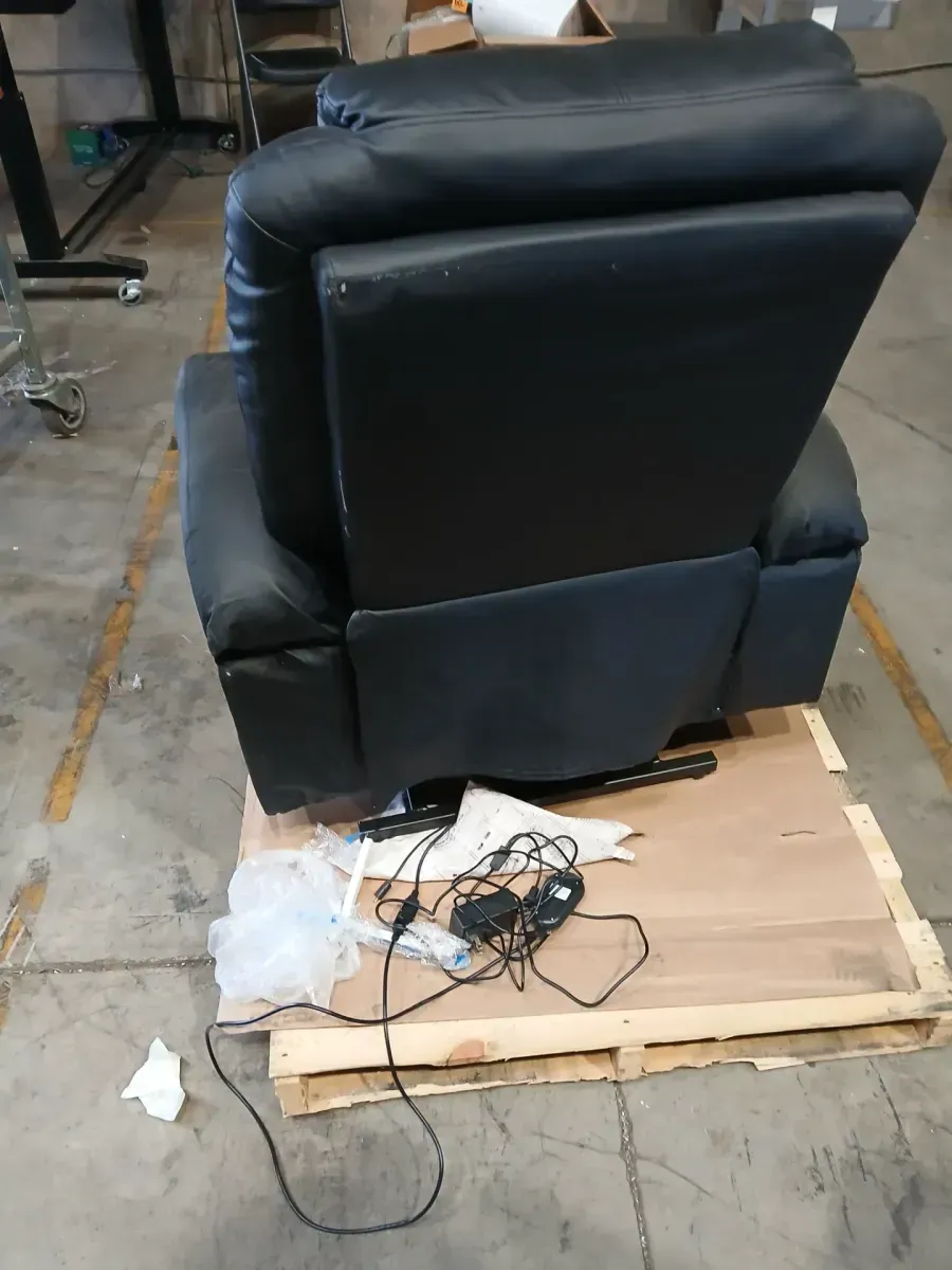 35 in. W Black Power Lift Recliner Chair with 8-Point Massage and Heating,Living Room Chair with Pillow and Side Pockets - image 6