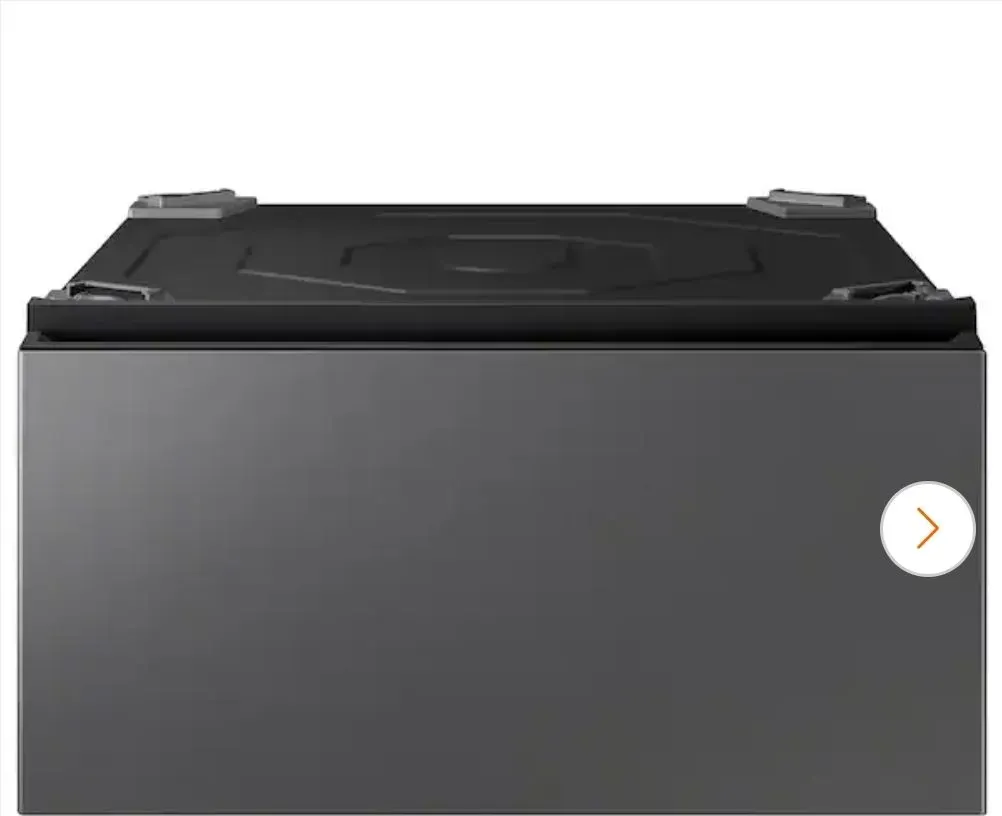 27 in. Laundry Pedestal in Dark Steel with Storage Drawer for Samsung All-In-One Model WD53DBA900HZ - image 1