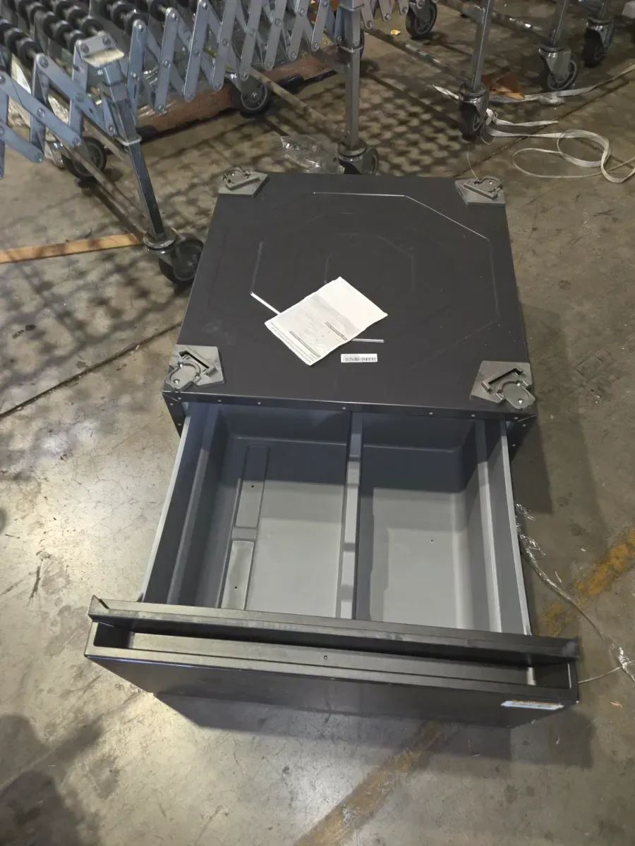 27 in. Laundry Pedestal in Dark Steel with Storage Drawer for Samsung All-In-One Model WD53DBA900HZ - image 3