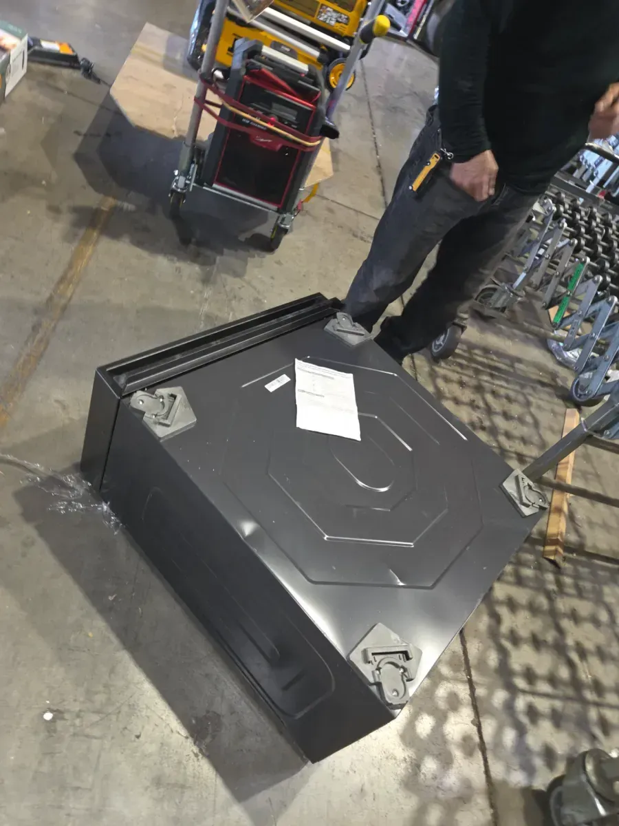 27 in. Laundry Pedestal in Dark Steel with Storage Drawer for Samsung All-In-One Model WD53DBA900HZ - image 4