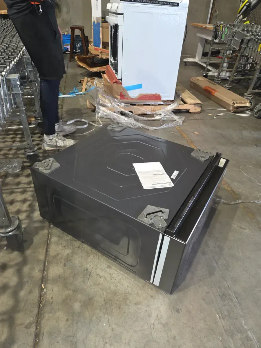 27 in. Laundry Pedestal in Dark Steel with Storage Drawer for Samsung All-In-One Model WD53DBA900HZ - image 5