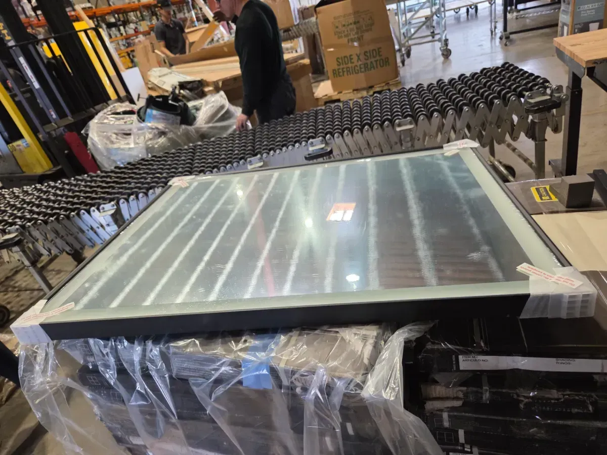 28 in. W x 36 in. H Rectangular Framed LED Lighted Bathroom Vanity Mirror with Light in Black with Backlit and Anti-Fog - image 3