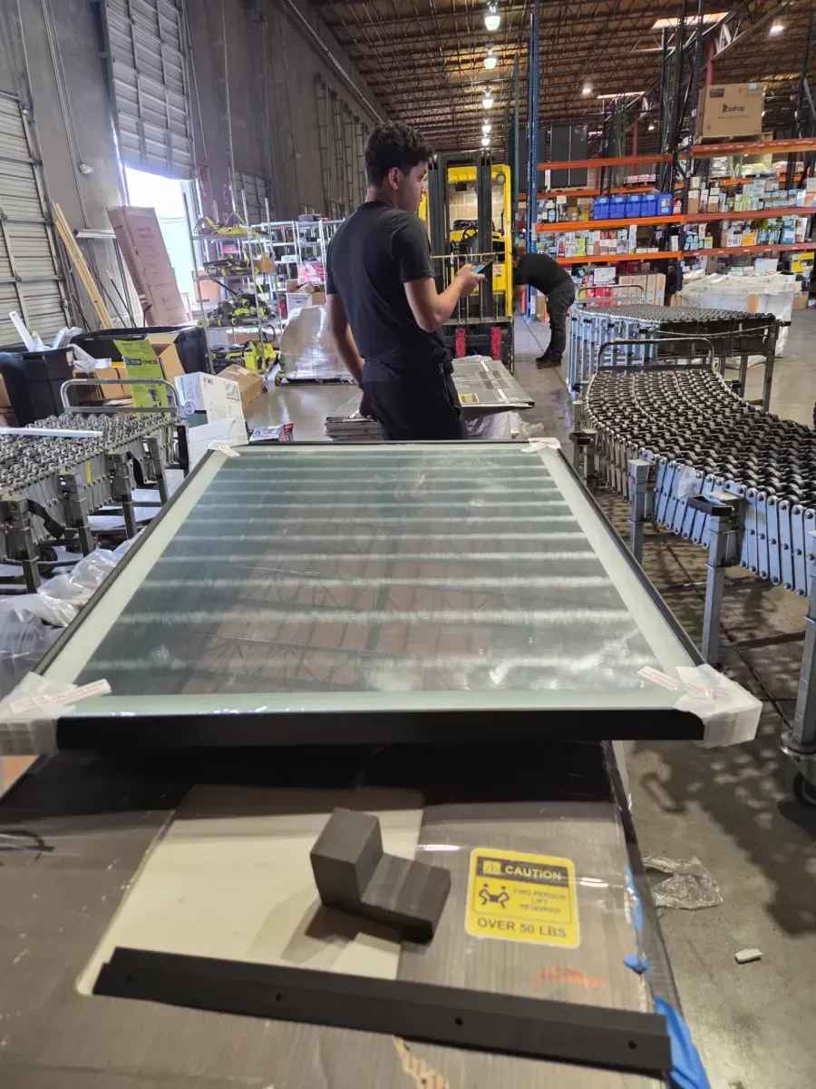 28 in. W x 36 in. H Rectangular Framed LED Lighted Bathroom Vanity Mirror with Light in Black with Backlit and Anti-Fog - image 4