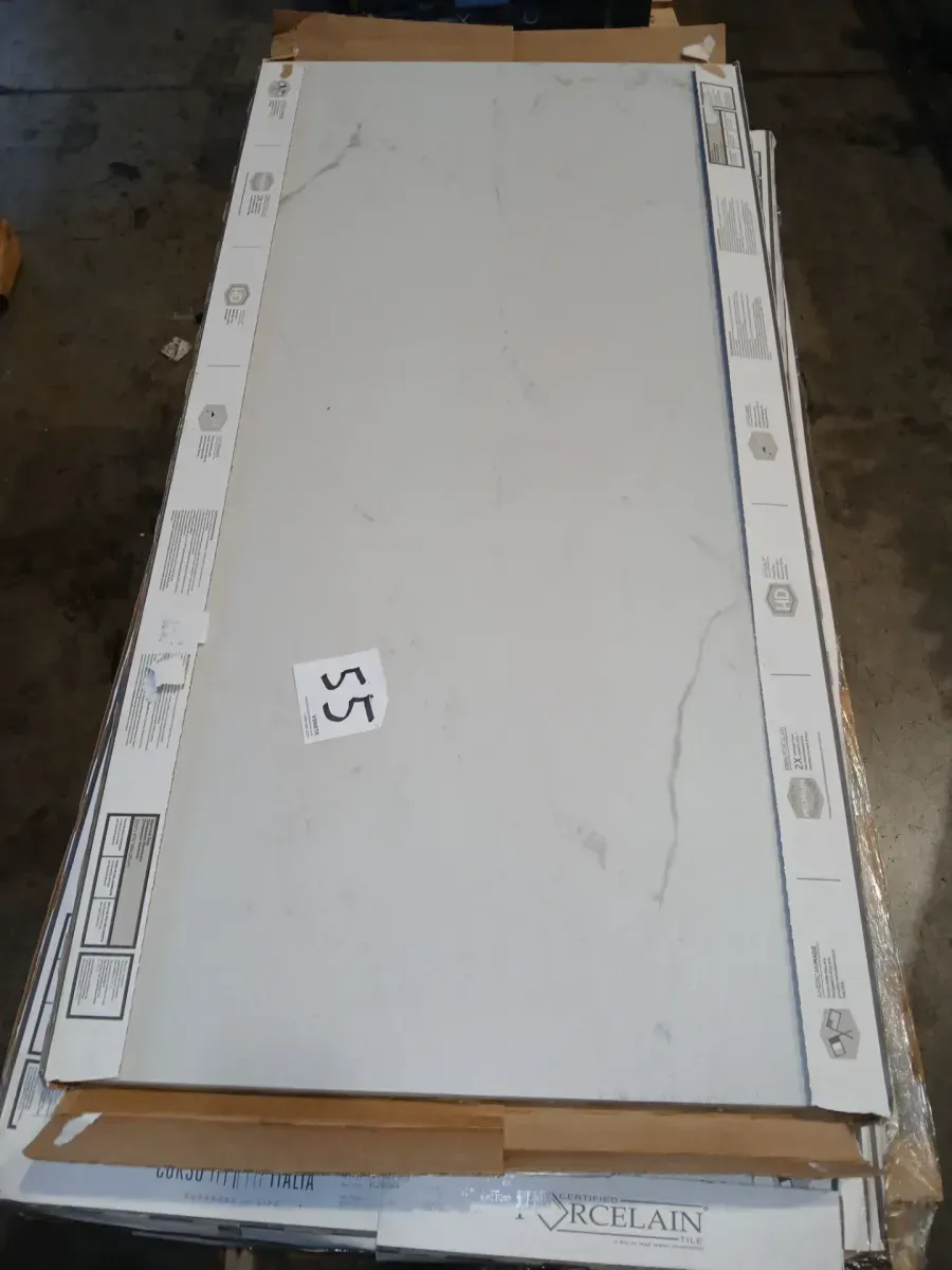 *** Cases of 29.(449.5I sq. ft./Case)***mpero Prestige White Matte 24 in. x 48 in. Marble Look Porcelain Floor and Wall Tile (15.50 sq.) - image 1