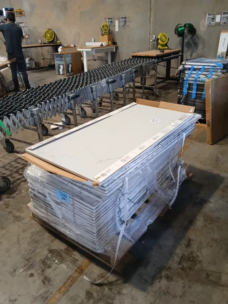 *** Cases of 29.(449.5I sq. ft./Case)***mpero Prestige White Matte 24 in. x 48 in. Marble Look Porcelain Floor and Wall Tile (15.50 sq.) - image 3