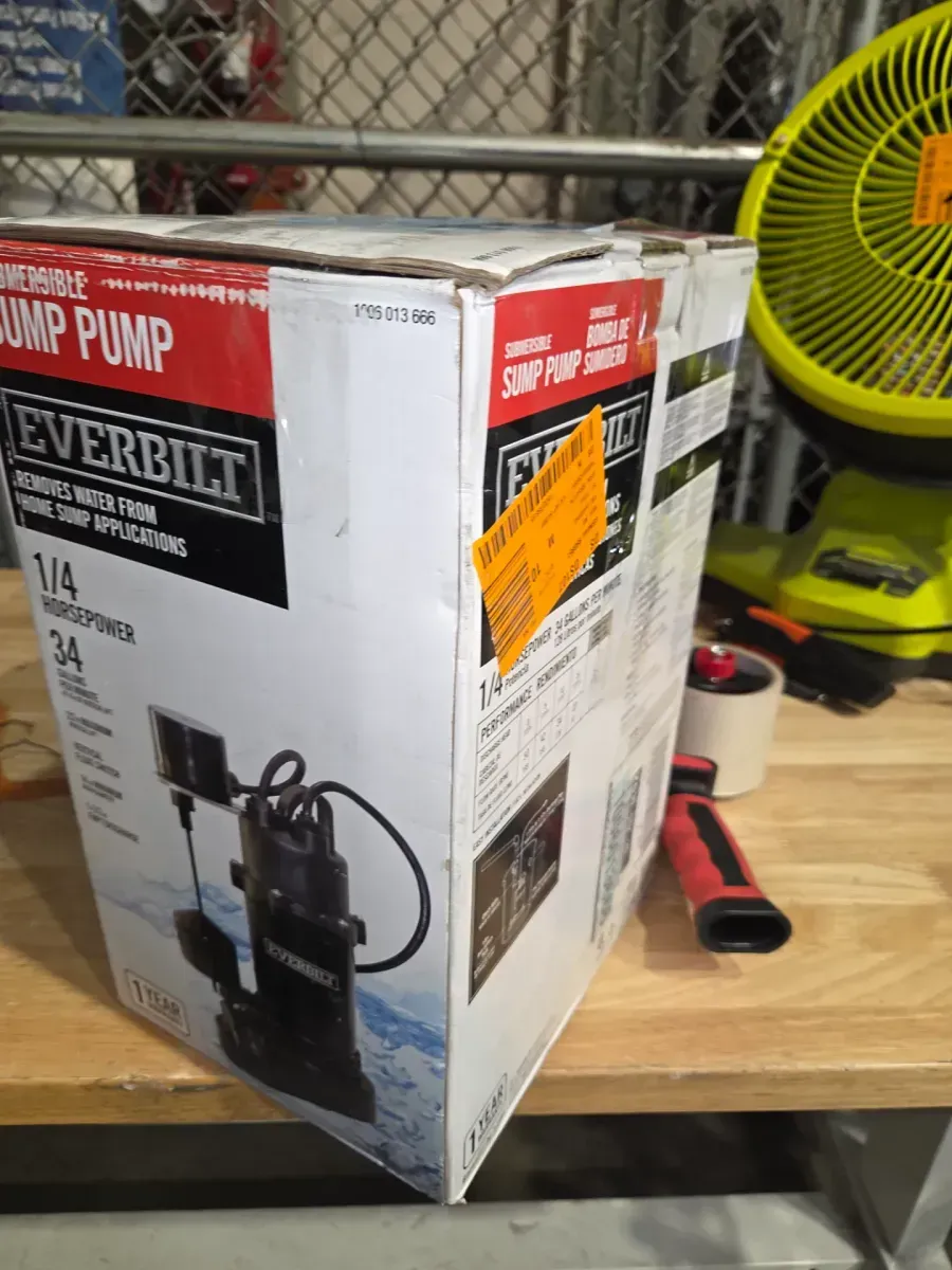 1/4 HP Aluminum Submersible Sump Pump Vertical Switch - image 4