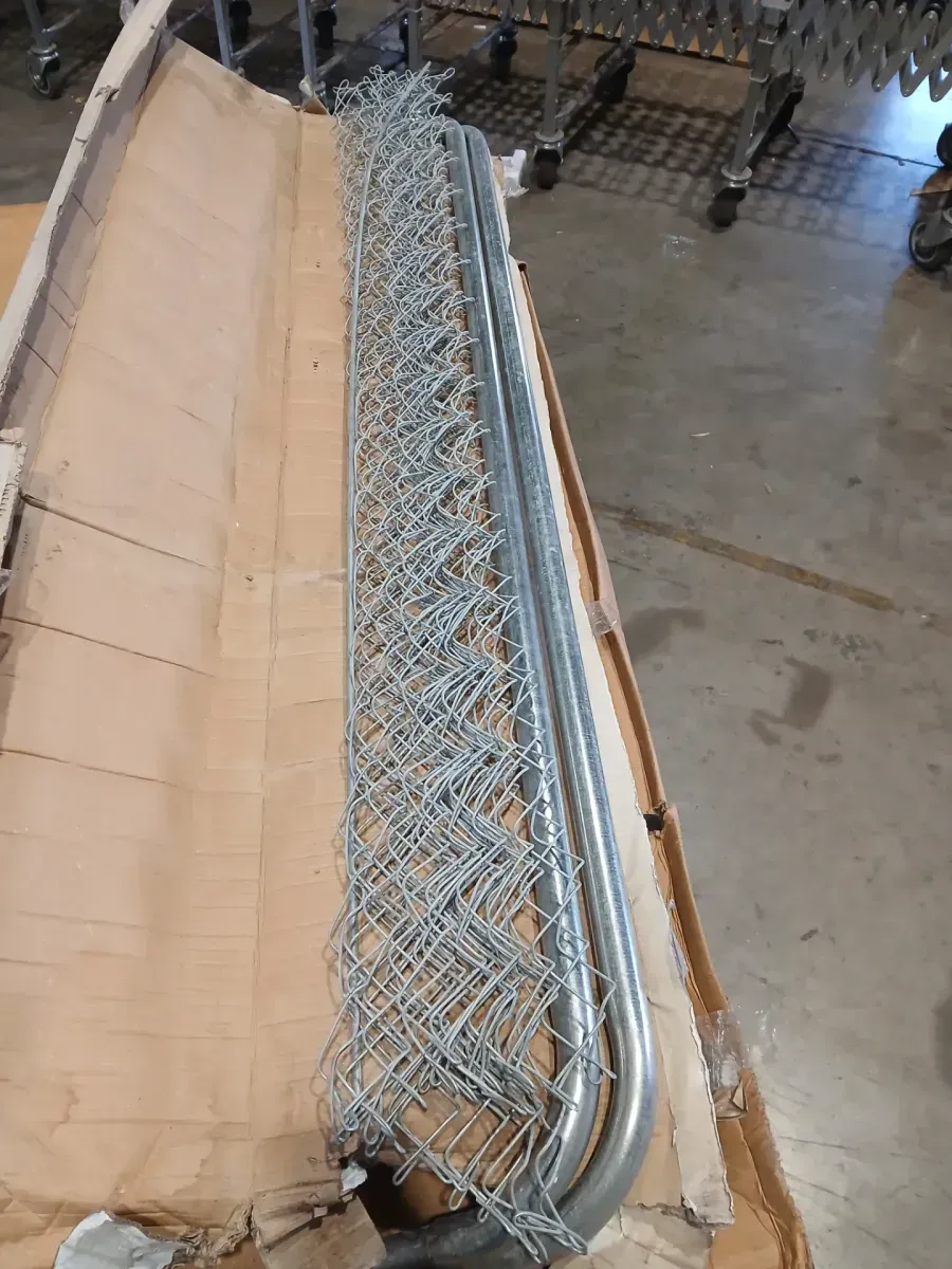 Expandable Chain Link 6 ft. W x 4 ft. H Galvanized Steel Fence Gate Kit - image 3