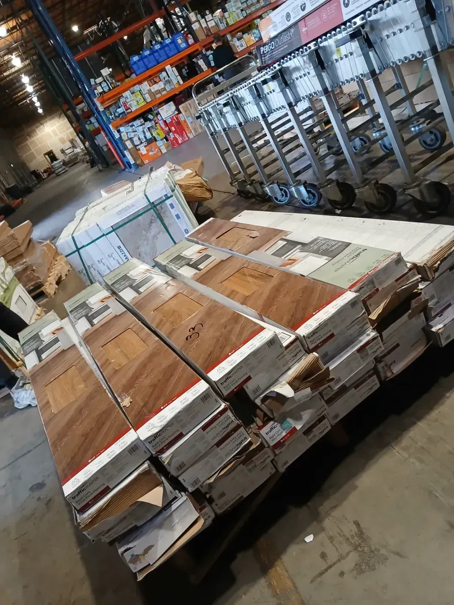 ***Cases of 33(724.35sq. ft./Case)***Birchwood Meadows  Oak 6 MIL x 6 in. W x 48 in. L Waterproof Click Lock Luxury Vinyl Plank Flooring (21.95) - image 1