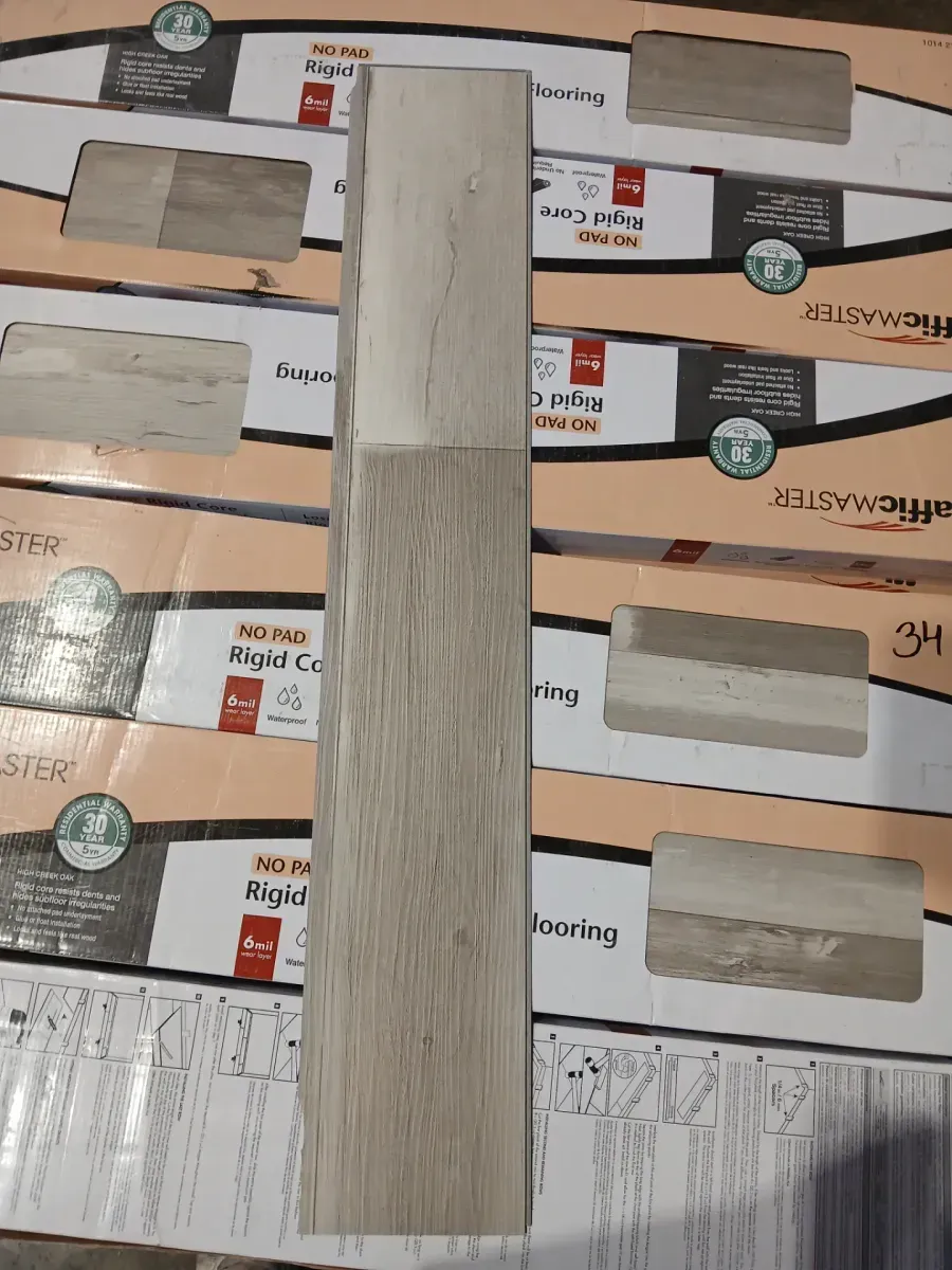 ***(Cases of 34)(814.3sq. ft./Case)High Creek 6 MIL x 6 in.  x 36 in. Waterproof Click Lock Vinyl Plank Flooring (23.95) - image 2