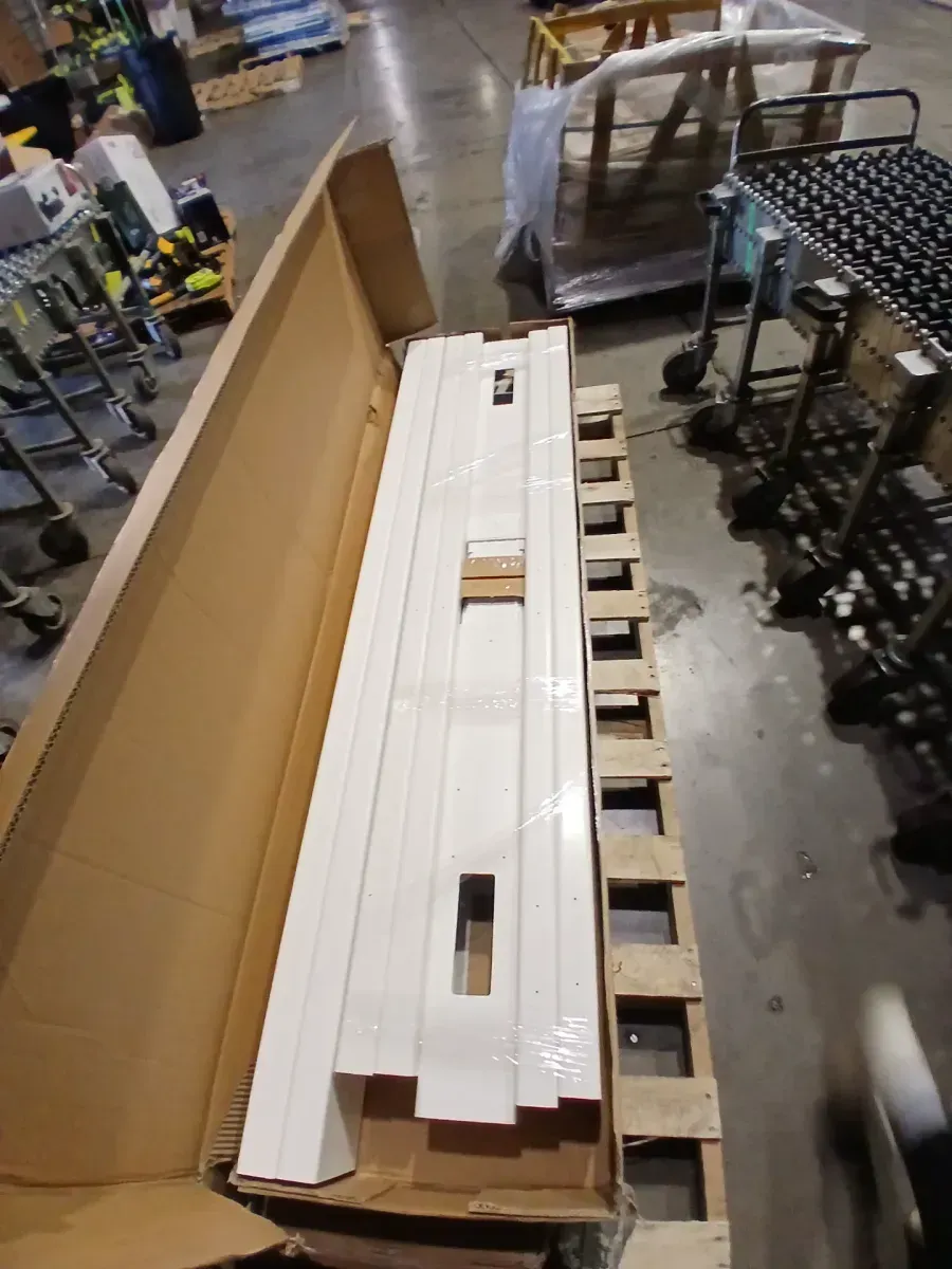 *** He is missing box number 5 *** 192"L x 144"W x 107"H Vinyl Valencia Attached Pergola, White, VA42086 - image 2