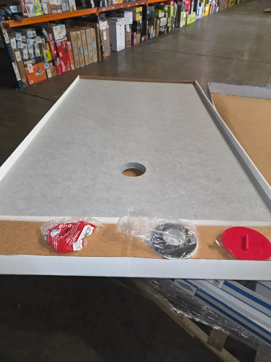 Watershield Shower System 36 in. x 60 in. Waterproof Shower Pan with Off-Center Drain (Drain Assembly Included) - image 2