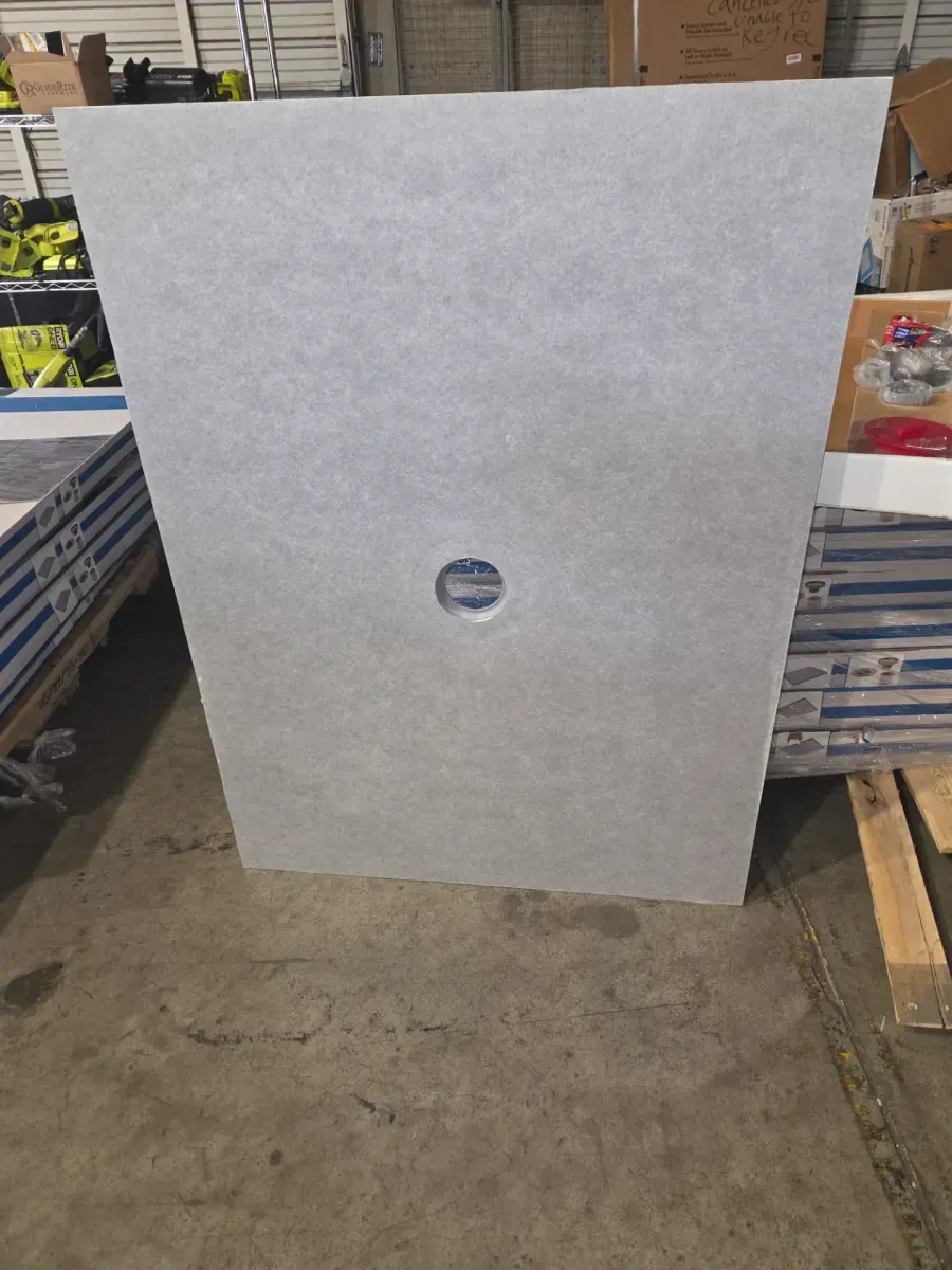 Watershield Shower System 36 in. x 48 in. Waterproof Center Drain Shower Tray With Drain Assembly - image 3