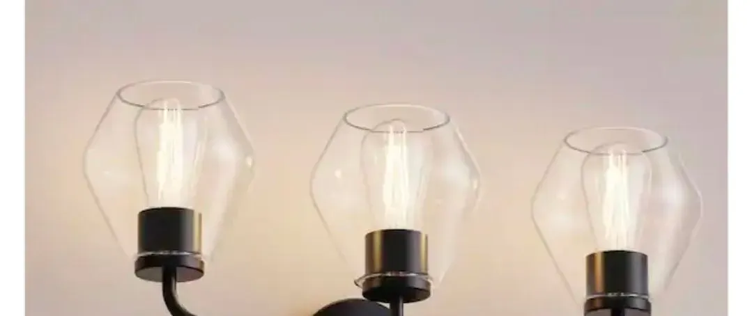 *** Pack of 5 (2 of the dimensions shown in the photo, and the other 3 of different dimensions) *** Conical clear glass shade with neckless mount, for pendant lamps or chandeliers. - image 1