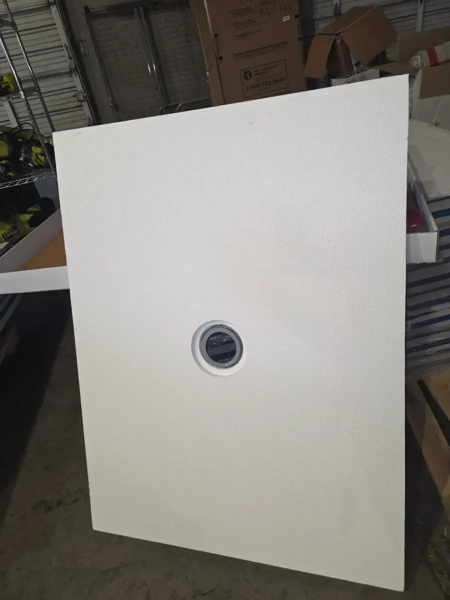 Watershield Shower System 36 in. x 48 in. Waterproof Center Drain Shower Tray With Drain Assembly - image 3