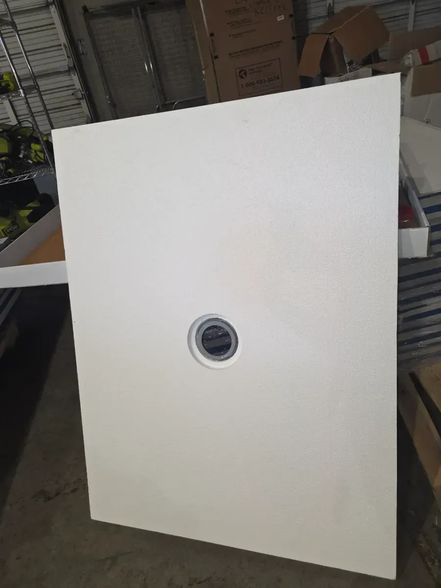 Watershield Shower System 36 in. x 48 in. Waterproof Center Drain Shower Tray With Drain Assembly - image 2