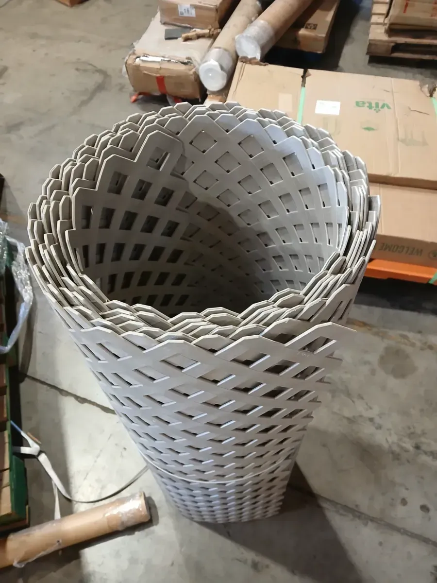  White Classic Diamond Vinyl Lattice Panel - image 4