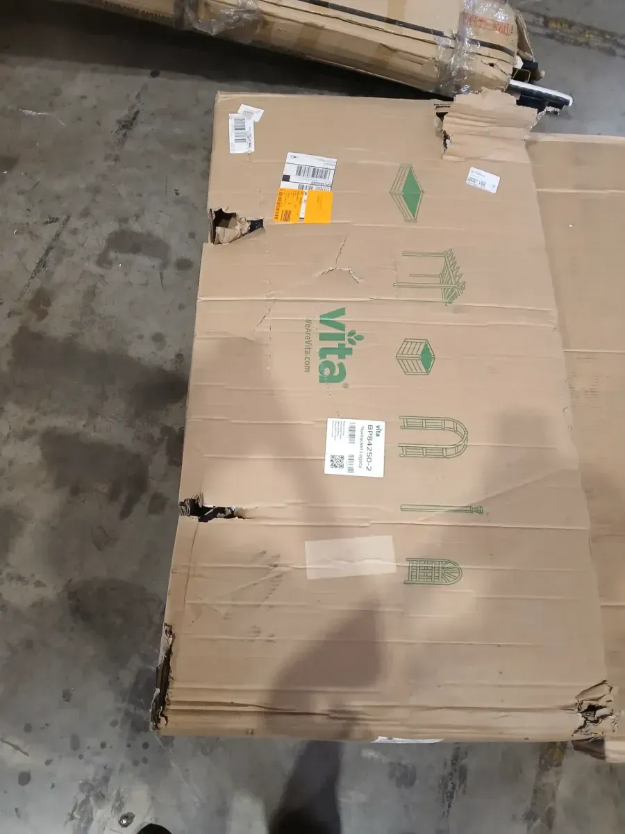 Nantucket 102 in. x 28 in. Arbor with Gate, Vinyl, White - image 2